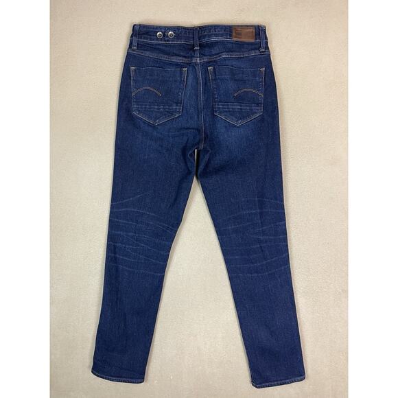 G Star Raw Jeans Womens 30 Blue Midge Worker High Rise Straight Ankle Denim - Picture 11 of 12